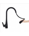 MEZCLADOR LAVAPLATOS NEGRO MANGUERA EXTRAIBLE TC-03N