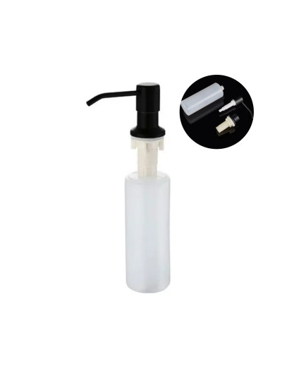 DISPENSADOR JABON MESA TAPA NEGRO