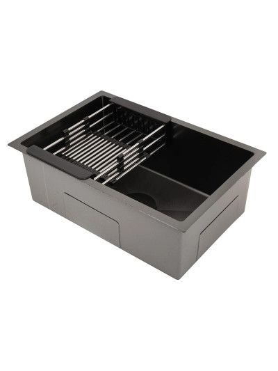 LAVAPLATOS 60x40x22CM ACERO SUS304 NEGRO