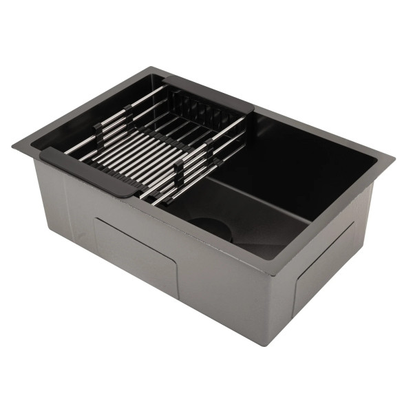 LAVAPLATOS 60x40x22CM ACERO SUS304 NEGRO
