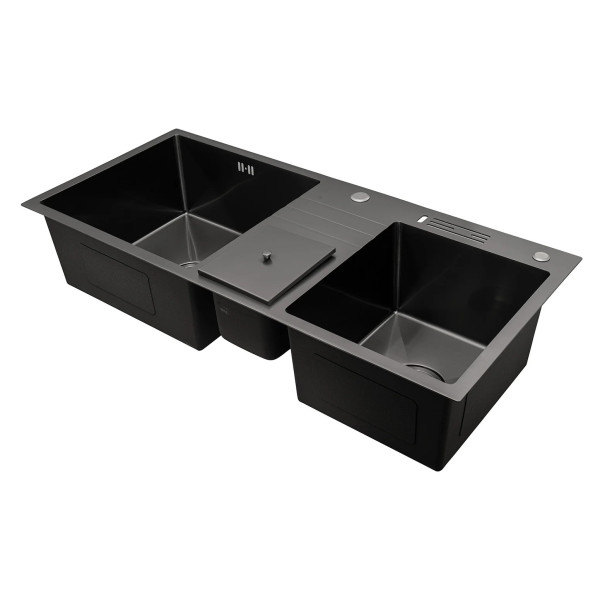 LVP SUS304 NEGRO 10045CM - 2 POZOS