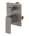 MONOCONTROL DUCHA CUADRADO 2 SALIDAS GUNGRAY