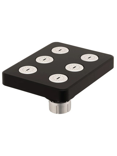 REGADERA RECTANGULAR PEQUEÑA NEGRA ABS