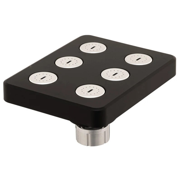 REGADERA RECTANGULAR PEQUEÑA NEGRA ABS