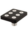REGADERA RECTANGULAR PEQUEÑA NEGRA ABS