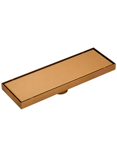 REJILLA DE PISO DE 30CMS INVISIBLE DORADO MATE