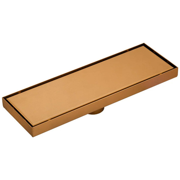 REJILLA DE PISO DE 30CMS INVISIBLE DORADO MATE