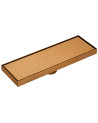 REJILLA DE PISO DE 30CMS INVISIBLE DORADO MATE