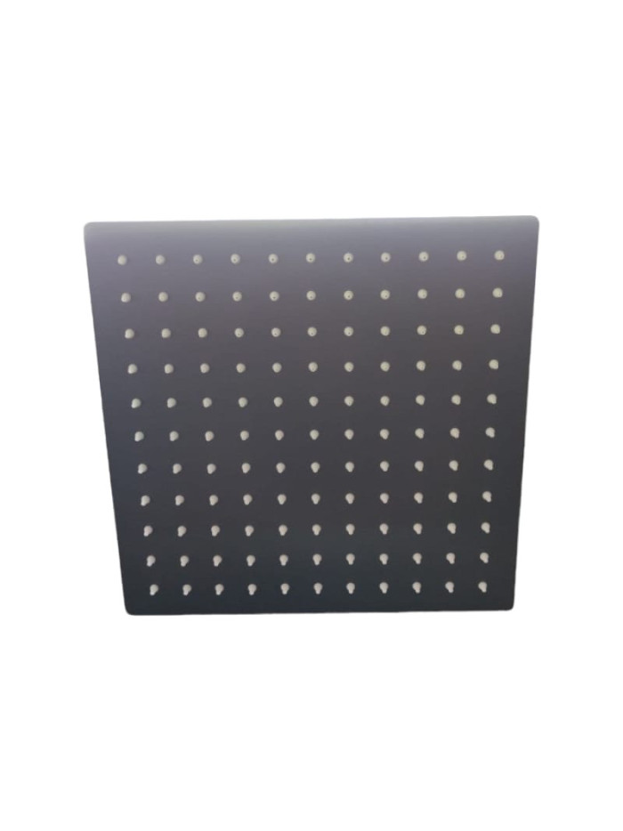 REGADERA DE 25CM NEGRO MATE