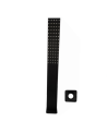 DUCHA TUBO 45 CM CUADRADA NEGRA