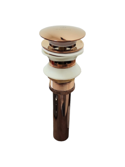 DESAGUE TIPO HONGO CON REBOSE ORO ROSA