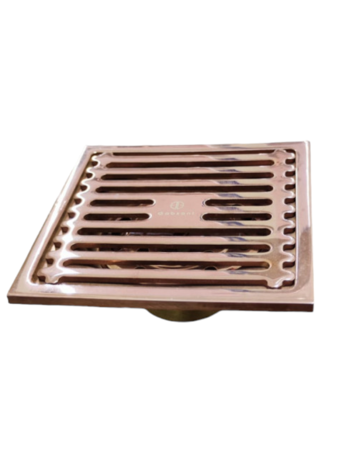 REJILLA DE PISO 10x10 CM ORO ROSA