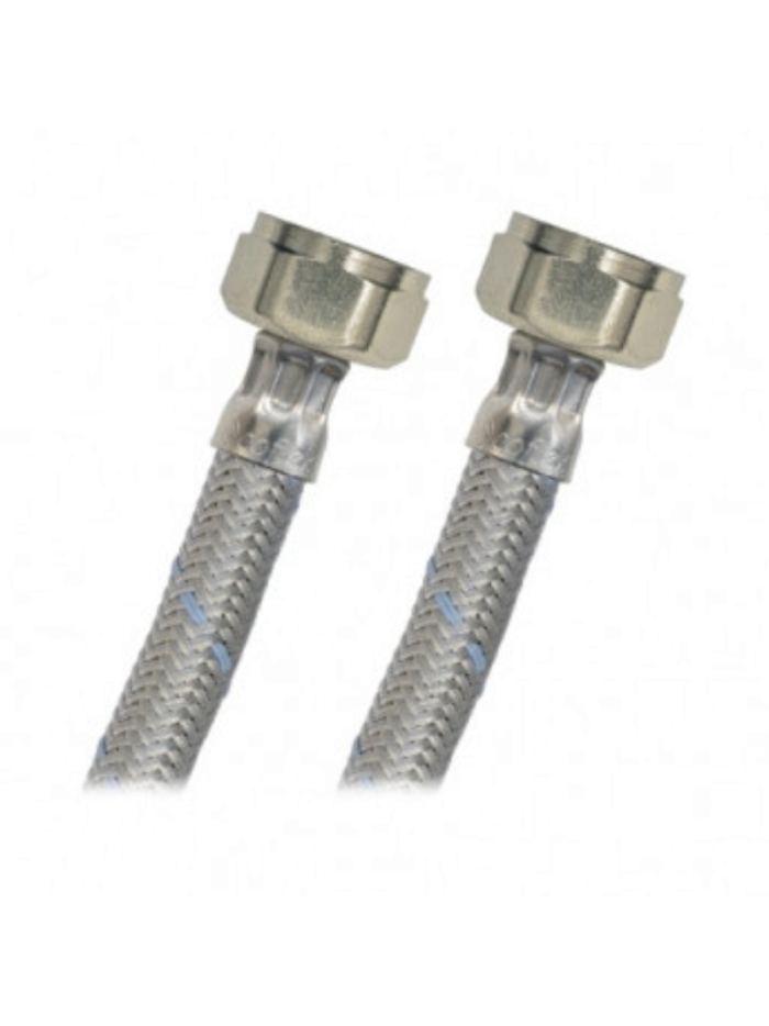 CONECTOR FLEXIBLE COFLEX ACERO VINILO LAV 1/2 FIPX 1/2 FIP 100CM