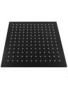 REGADERA CUADRADA 20CM NEGRO MATE