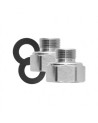 ADAPTADOR NIQUELADO 3/8 COMP X 1/2" FIP