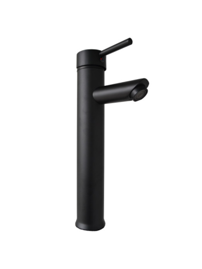LLAVE MONOCONTROL TUBULAR ALTA NEGRA