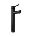 LLAVE MONOCONTROL TUBULAR ALTA NEGRA