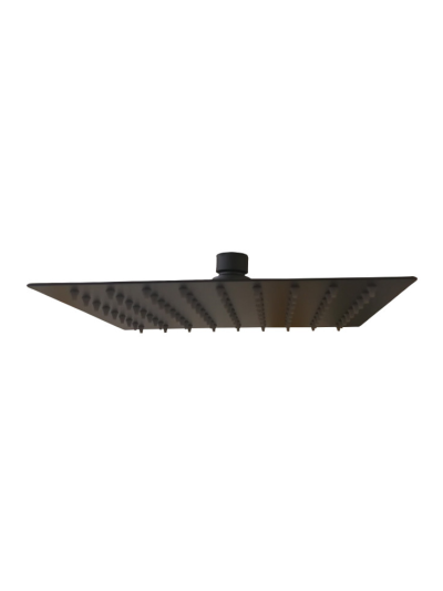 REGADERA 30CM CUADRADA NEGRA MATE